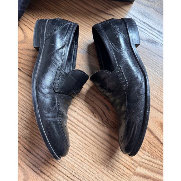 BOSS Black Leather Hostor Shoes Size 9 main image 3